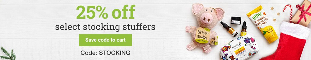 25% off select stocking stuffers.