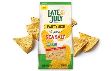 Late July organic party size sea salt chips