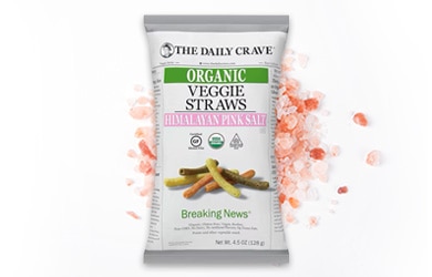 Participating item includes The Daily Crave organic veggie straws