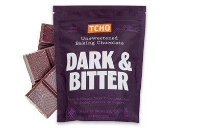 Participating items includes TCHO unsweetened baking chocolate dark and bitter