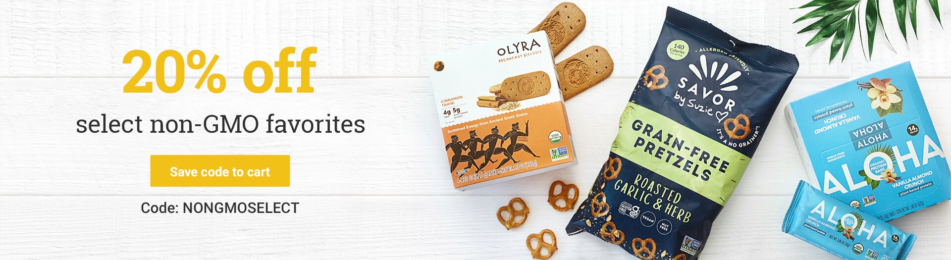 15% off select non-gmo favorites