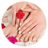 image of hands and feet