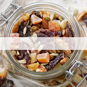 pretzels and snack mix