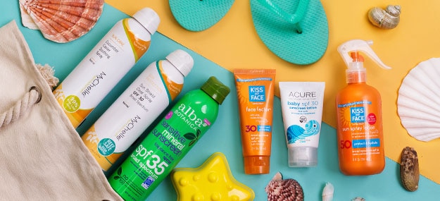 Image of sun care products