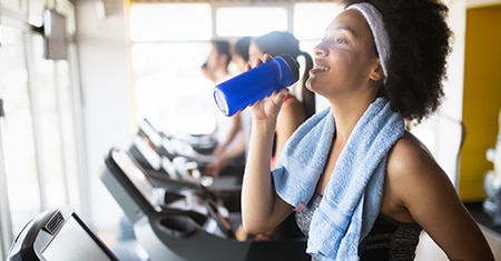 Woman working out