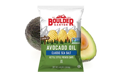 Boulder Canyon avocado oil kettle style potato chips
