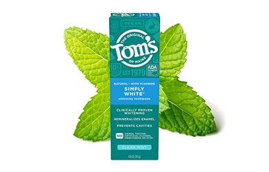 Tom's simply white toothpaste