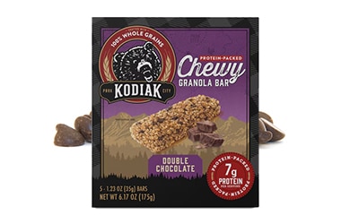 Participating item includes Kodiak protein-pack chewy granola bar