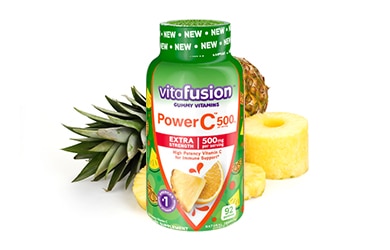 Participating items includes Vitafusion power C 500 gummies
