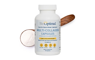 Participating items includes BioOptimal multi-collagen capsules