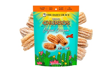 Participating items includes The Daily Crave churros