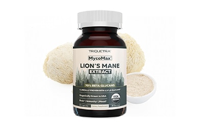 Participating items include Triquetra lion's mane extract