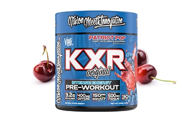 Participating item includes VMI KXR pre-workout supplement