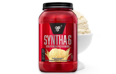 Participating items includes BSN Syntha 6 protein powder