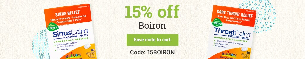 15% off select Boiron.