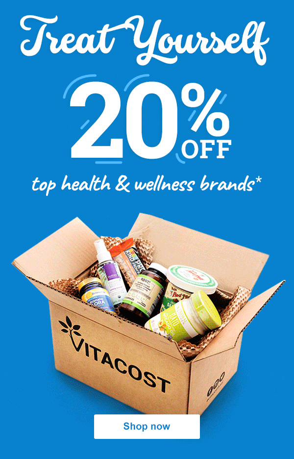 20% off top health & wellness brands*