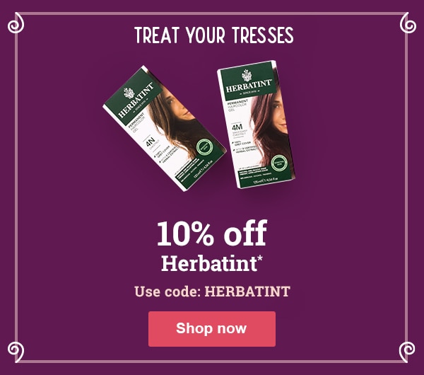 10% off Herbatint - use code HERBATINT*