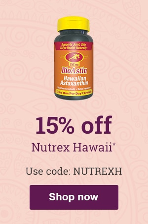 15% off Nutrex Hawaii - use code NUTREXH*