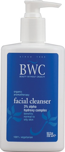 Beauty Without Cruelty Organic Aromatherapy Facial Cleanser Alpha Hydroxy Complex 8.5 Fl Oz