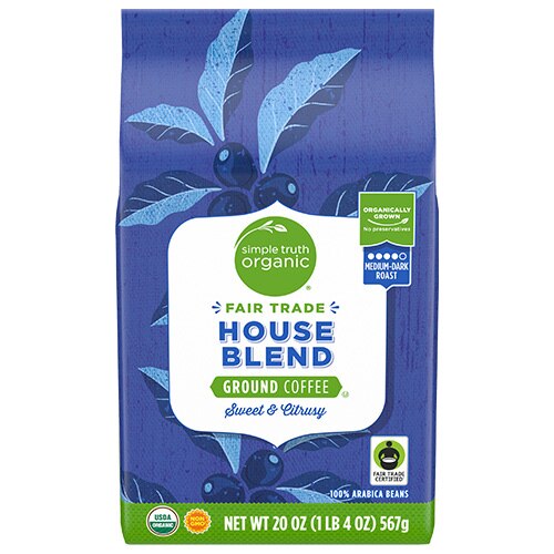 Simple Truth Organic Fair Trade House Blend Ground Coffee 20 oz