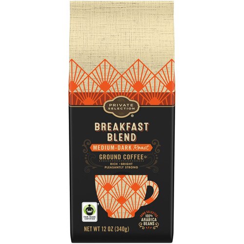 Private Selection Breakfast Blend Medium-Dark Roast Ground Coffee 12 oz