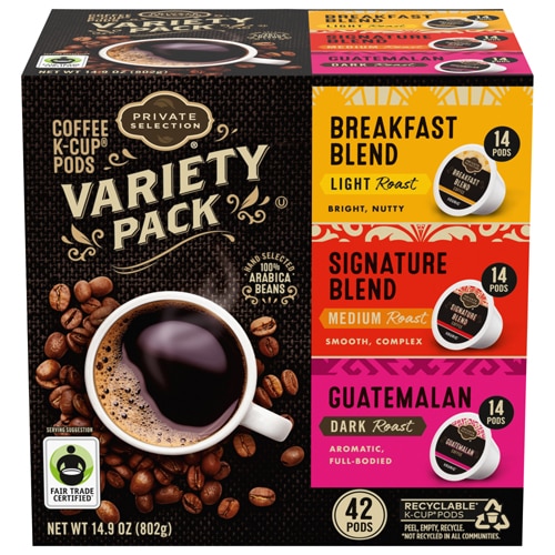 Private Selection Variety Pack Coffee K-Cup Pods 42 K-Cups