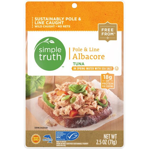 Simple Truth Pole & Line Albacore Tuna in Spring Water with Sea Salt 2.5 oz