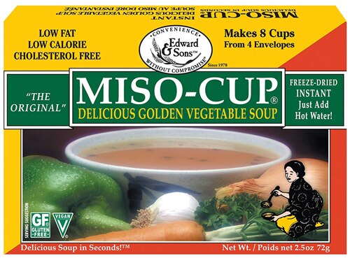 Edward & Sons Miso-Cup Soup Vegetable 4 Pack