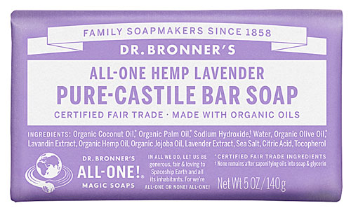 Dr. Bronner's Magic Soaps All-One Hemp Pure-Castile Soap Lavender 5 oz