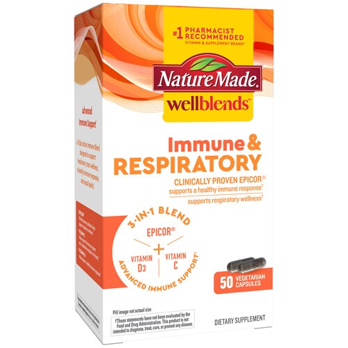 Nature Made Wellblends Immune & Respiratory 50 Vegetarian Capsules