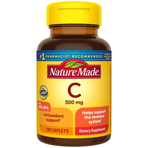 Nature Made Vitamin C with Rose Hips 500 mg - 130 Caplets
