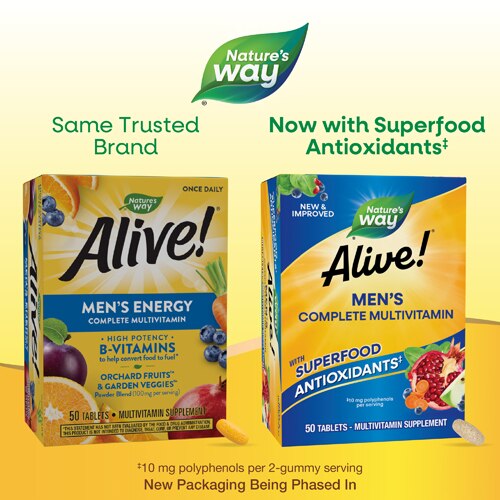 Nature's Way Alive! Men's Energy Multivitamin 50 Tablets