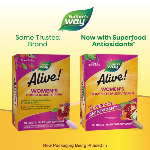 Nature's Way Alive! Women's Energy Complete Multivitamin 50 Tablets
