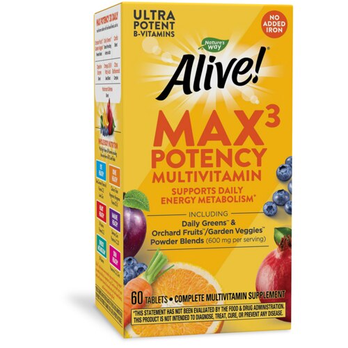 Nature's Way Alive! Multi-Vitamin Max3 Daily 60 Tablets