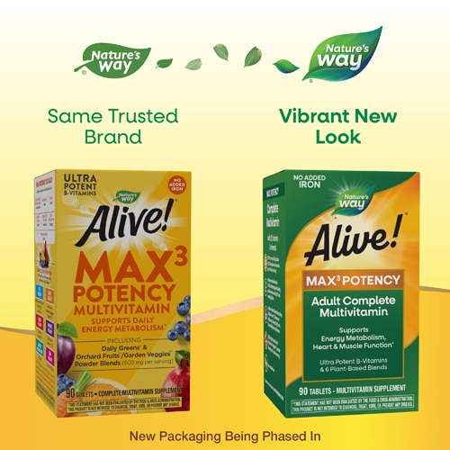 Nature's Way Alive! Max 3 Potency Multivitamin 90 Tablets