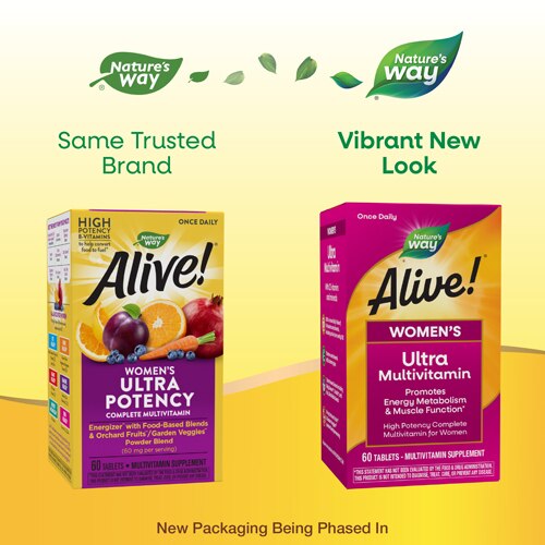 Nature's Way Alive! Once Daily Women's Ultra Potency Multivitamin 60 Tablets