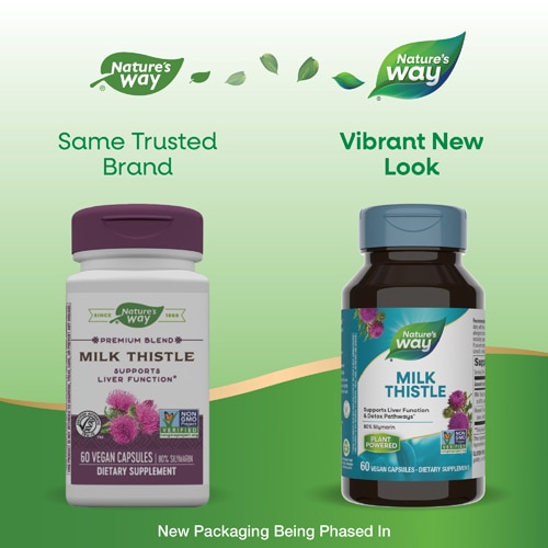 Nature's Way Premium Blend Milk Thistle 60 Vegan Capsules