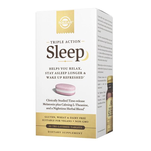 Solgar Triple Action Sleep 60 Tri-Layered Tablets
