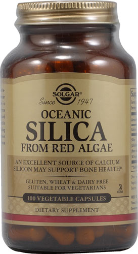 Solgar Oceanic Silica From Red Algae 100 Vegetable Capsules