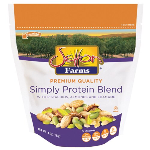 Setton Farms Premium Quality Simply Protein Blend Pistachios Almonds Edamame 4 oz