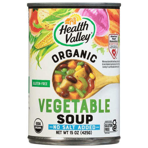 Health Valley Organic Soup No Salt Added Vegetable 15 fl oz