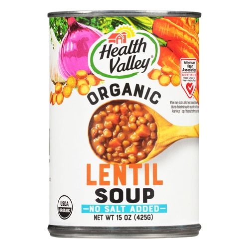Health Valley Organic Soup No Salt Added Lentil 15 fl oz