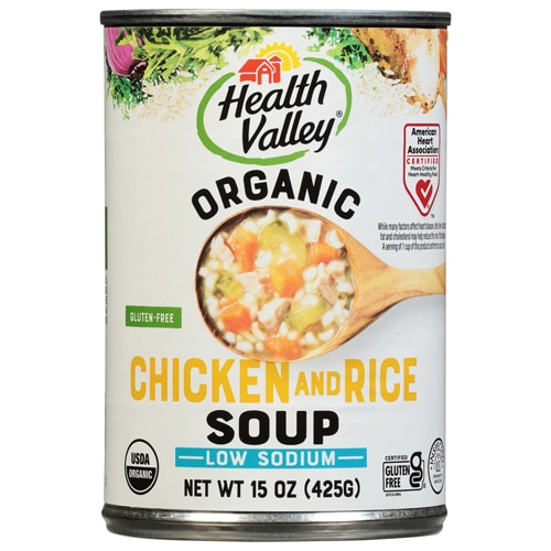Health Valley Organic Soup Low Sodium Chicken and Rice 15 oz