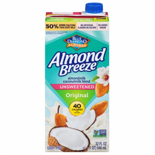 Blue Diamond Almond Breeze Almond Coconut Blend Unsweetened Original 32 fl oz