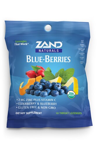 Zand Organic HerbaLozenge Blue-Berries Blend 18 Lozenges