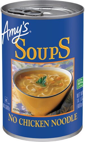 Amy's Organic Low Fat Soup No Chicken Noodle 14.1 fl oz