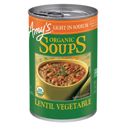 Amy's Organic Soup Light in Sodium Lentil Vegetable 14.5 oz