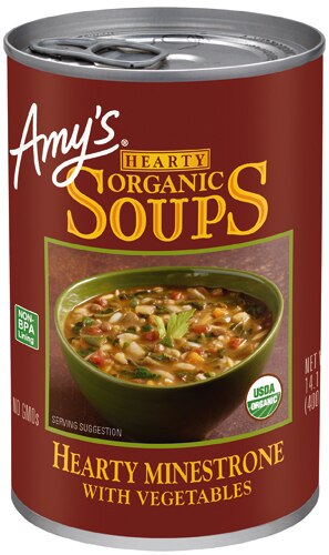 Amy's Organic Hearty Soup Minestrone with Vegetables 14.1 oz