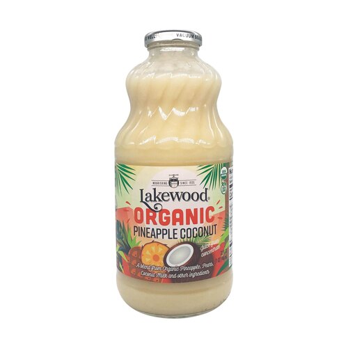 Lakewood Organic Cocktail Juice Nectar Pineapple Coconut Blend 32 fl oz