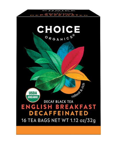 Choice Organics English Breakfast Decaffeinated Tea 16 Tea Bags